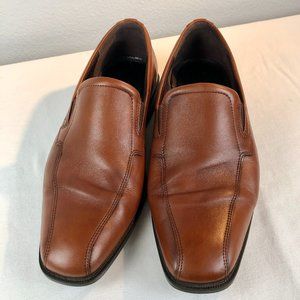 Ecco Helsinki Cognac Leather Men's Dress Shoes Slip-Ons Size 44 / 10.5